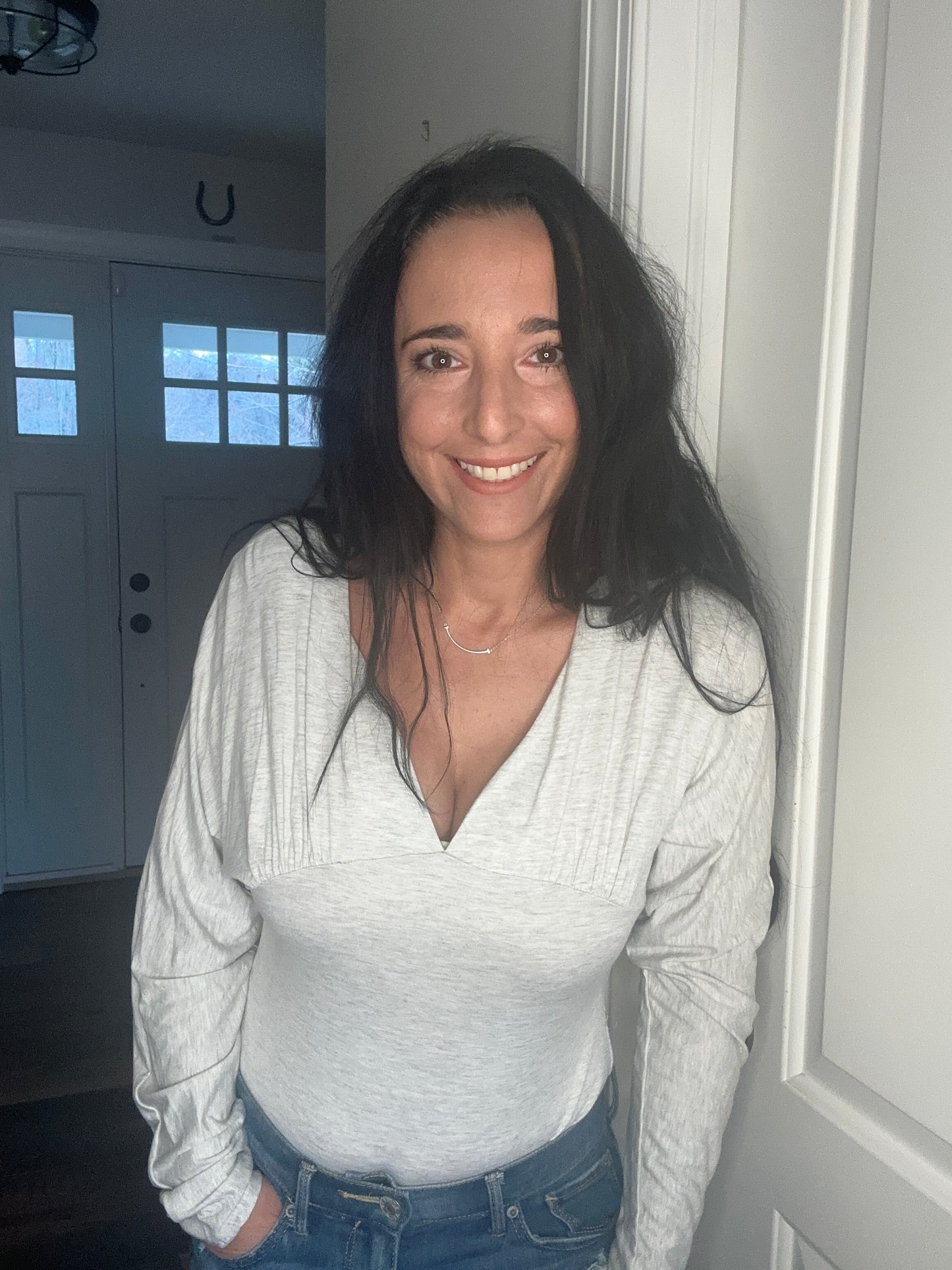 Winter Grey Bodysuit