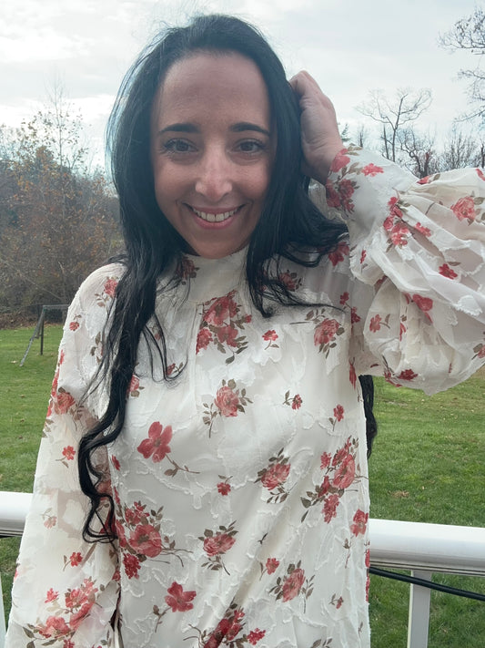 Floral Sweetheart Blouse